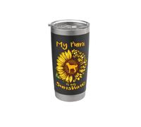 Pumi Dog is My Sunshine Sunflower Dog Paw Puppy Lover Vaso térmico de acero inoxidable de doble pared