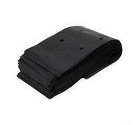 Pumixiy 100 bolsas de plástico para plantas de vivero con sistema de drenaje para jardín, invernadero, frutas, verduras, cultivo interior y exterior (17 x 30 cm)