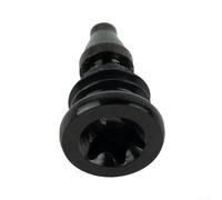 Pumixiy 2 tornillos de purga de freno de bicicleta con junta tórica para EBT, perno de purga de aleación de titanio compatible con EBT para sistemas de freno de bicicleta, negro/dorado