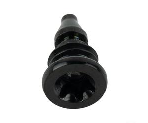 Pumixiy 2 tornillos de purga de freno de bicicleta con junta tórica para EBT, perno de purga de aleación de titanio compatible con EBT para sistemas de freno de bicicleta, negro/dorado