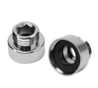 Pumixiy Adaptador de manguera de ducha de latón cromado hembra de 3/4 pulgadas a macho de 1/2 pulgada para cabezal de ducha y manguera flexible (2 unidades)