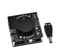 Pumixiy AP50L - Módulo amplificador de audio de 20 W, salida estéreo, amplificador digital clase D, 12 V, 24 V, doble voltaje para coche y proyectos de bricolaje controlado inalámbrico (AP50L)
