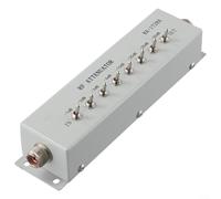Pumixiy Atenuador variable profesional de la señal del RF del atenuador 0-82dB del paso con 8 secciones DC-250MHz 50 Ohm Impedancia M/PL259 Conector hembra para el transmisor de radio del jamón