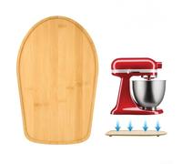 Pumixiy Bandeja mezcladora vertical de madera para mezclador de 4.5 a 5 cuartos de galón, base de almohadilla móvil para electrodomésticos de cocina