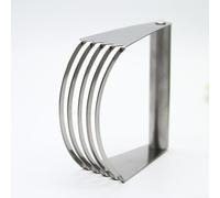 Pumixiy Batidora de repostería y cortador de masa de acero inoxidable con mango de agarre suave para hornear, herramienta de cocina profesional para mezclar harina, mantequilla y azúcar (A)