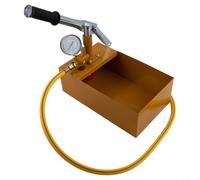 Pumixiy Bomba de prueba hidráulica manual de alta presión de 25 bar para panel solar, probador de fontanería, sistema de calefacción y detección de fugas de tuberías de agua, cuerpo de aluminio