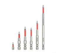 Pumixiy Broca de destornillador magnético profesional,Colección Cross Head PH2 Extended Length Drive Bits,Broca de destornillador de cabeza cruzada para taladro de mano