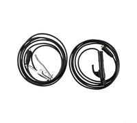 Pumixiy Cable de abrazadera de tierra de soldadura de 300 A con mango aislado para máquina inversora de soldadura de arco MMA equipo profesional de construcción de cobre 10/16/23 pulgadas (16 pies/5 m