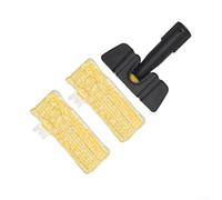 Pumixiy Cepillo de mano multisuperficie con paños de vapor de pelusa de bucle blanco, se adapta a accesorios de limpiador de vapor Karcher SC1 SC2 SC3 SC4 SC5 (C)