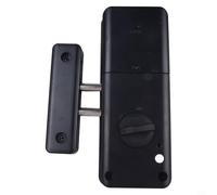 Pumixiy Cerradura electrónica de puerta para puertas de madera con acceso a tarjeta IC, entrada sin llave, cerradura invisible para interiores, a prueba de ladrones, ABS, diseño sin contacto