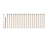 Pumixiy Clavos matadores de árboles, mata troncos de árbol de uñas de cobre, uñas de cobre puro, proyectos para destrucción de raíces, juego de brocas para carpintería, herramientas de jardín