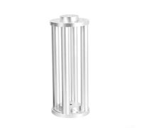 Pumixiy Columna de extensión de montaje de telescopio, barra de refuerzo de altura ajustable, soporte de trípode de aluminio de 200/300 mm para observación astronómica EQ3 EQ5 (300 mm, plata)