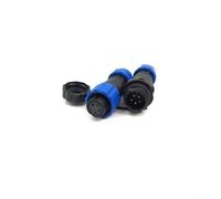 Pumixiy Conector de alimentación de aviación SD13 IP68 impermeable con acoplamiento macho hembra, contactos de cobre chapados en oro y nailon PA66 resistente a altas temperaturas (5 pines)