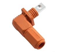 Pumixiy Conector de almacenamiento de energía de un solo núcleo terminal rápido IP2X protección anti táctil para telecomunicaciones estación base sistema de batería de energía 200A negro (200A-rojo)