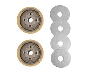 Pumixiy Conjunto de embrague, para Mikasa MT-72FW, con motores EH12 EH12-2D EH12-2B, embrague de metal de 15 mm ID 80 mm OD, con juntas, para piezas de cortacésped (2 juegos)