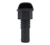 Pumixiy Dispositivo de ventilación del tanque de combustible para uso marino para ventilación de combustible pasante de casco de nailon negro compatible con manguera de diámetro interior de 5/8