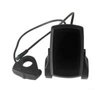 Pumixiy E-For - Instrumentación de visualización de bicicleta con panel de control de velocidad LCD, compatible con sistemas eléctricos de 24 V a 72 V para sistemas de bicicleta y múltiples modos de