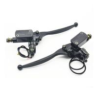 Pumixiy Ebike Palanca de freno hidráulica mango de embrague de aleación de aluminio motocicleta scooter Quad Buggy accesorios 7/8 pulgadas 22 mm negro izquierda derecha (8 mm derecha)