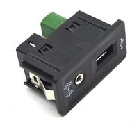 Pumixiy Enchufe AUX USB 5Q0035726E, para Golf 7 MK7, Passat B8, para reemplazo de interfaz multimedia CarPlay, adaptador de cableado de módulo de puerto de audio negro para tecnología en el coche