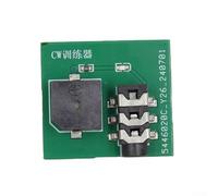 Pumixiy Entrenador CW alimentado por batería para práctica de teclas de mano, mini teclado de código con indicador LED verde, retroalimentación audible, tamaño compacto para uso sobre la marcha,