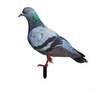 Pumixiy Estatua de paloma de jardín acrílica 2D al aire libre resistente a la intemperie escultura decorativa para patio arte de pie adorno de césped estatua de vida silvestre para jardín, patio