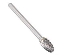 Pumixiy Fresas rotativas de carburo de vástago de 3 mm de 3 x 6 mm de doble corte para desbarbar, pulir, soldar, biselar, hacer herramientas de fundición, juego de rebabas de carburo (D)