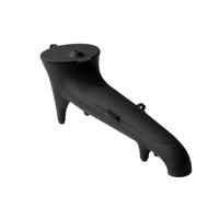 Pumixiy Guía de agua para máquina de café, embudo de silicona de 23,5 x 8,6 cm con cubierta antipolvo extraíble, estable en encimera, grado alimenticio e inodoro (negro)