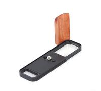 Pumixiy H& Grip de madera, para cámara Fujifilm X-E5, placa base de aleación de aluminio ligera, con liberación rápida, palisandro H≤ con almohadilla antideslizante y llave magnética (XE5 negro)