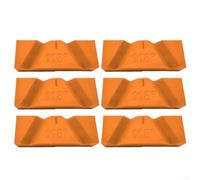 Pumixiy Herramienta afiladora manual de brocas para moler, guía de ángulo de afilado de plástico para restauración de brocas de 118° y 135° (6 unidades, naranja 118°)