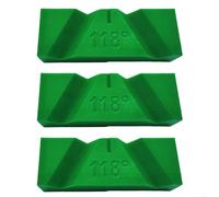 Pumixiy Herramienta afiladora manual de brocas para moler, guía de ángulo de afilado de plástico para restauración de brocas de 118° y 135° (3 unidades, verde 118°)