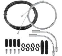 Pumixiy Juego completo de cables de bicicleta para carretera, para bicicleta, freno y palanca de cambios con carcasa de acero de PVC, cables interiores de 1,5 m a 2 m incluidos (juego de frenos de