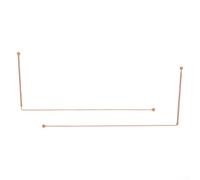 Pumixiy Juego de varillas de cobre para encontrar agua, equipo profesional de radiestesia 99.9% herramienta de detección de metales puros, con funda protectora, 12 pulgadas de longitud, paquete de 2