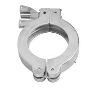 Pumixiy Kit de abrazadera de sellado al vacío industrial con soporte de aleación de aluminio y anillo de goma para uso de accesorios de sistema de vacío KF16 KF50 (KF40)