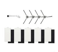 Pumixiy Kit de cepillo lateral de filtro de repuesto, compatible con M1 M2 Pro, juego de accesorios para aspiradora robot, con herramienta de limpieza, juego de filtros para Lefant