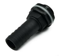 Pumixiy Kit de espiga de barril de lluvia Adaptador de desbordamiento de barril de lluvia Kit de conector de 1 pulgada con arandela y tuerca de bloqueo para tanque de almacenamiento de agua, sistema