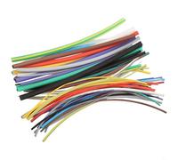 Pumixiy Kit de tubos termorretráctiles, 55 piezas, relación 2:1, juego de manguitos de alambre de poliolefina con tubos termorretráctiles multicolor para aislamiento y protección de cables eléctricos