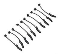 Pumixiy M - 10 piezas de D-Rig Kickers para pesca de carpa, mangas de gancho antienredos compatibles con aparejos Ronnie, accesorios de aparejos de terminal, alineadores de aparejos de goma (paquete