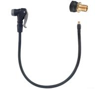 Pumixiy Manguera de extensión de bomba de bicicleta, para Presta y válvulas, tubo de goma EPDM con accesorios de latón, palanca de bloqueo fácil, para inflador de aire de ciclismo (50 cm)