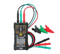 Pumixiy Medidor de rotación trifásico con sensor de campo electromagnético y pérdida de fase, comprobador de cableado de motor PM5900 para pruebas y mantenimiento industriales