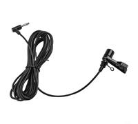 Pumixiy Micrófono de techo de coche de 5 mm para cable Cd unidireccional compatible con electret condensador de micrófono de 300 cm, reproductor Clarion/para kenwood//alpine//jvc con sistemas de