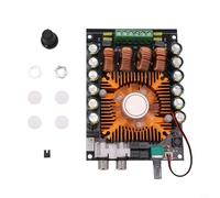 Pumixiy Módulo amplificador de audio digital clase D para kit de desarrollo TDA7498E, placa de alimentación estéreo de 160 W x2, amplificación de alta eficiencia CC 12-32 V con calor