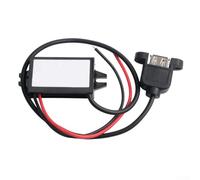 Pumixiy Módulo convertidor reductor DC-DC impermeable de 12 V a 5 V 3 A con puerto USB hembra para aplicaciones de electrónica automotriz y fuente de alimentación
