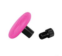 Pumixiy Mountain - Cubierta de boquilla para bicicleta con ranura integrada para compatibilidad, construcción de silicona suave ABS Plus para una protección antirrobo segura (rojo)