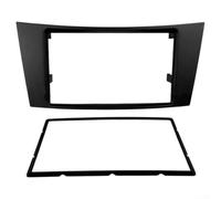 Pumixiy Panel de fascia de coche de 2 DIN, para Mercedes Clase E W211 CLS C219, kit de bisel adaptador de marco de montaje de radio de plástico ABS (173 x 98 mm)