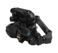 Pumixiy Pinza de freno de disco mecánica trasera negra para bicicleta de montaña, frenos de aleación delanteros y traseros de 160 mm, compatible con estándar para bicicleta, plegable para bicicleta