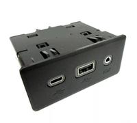 Pumixiy Puerto USB AUX para Equinox 2019-24 Malibu 2019-24 y GMC Terrain 2019-24, interruptor interior de repuesto compatible con 13529865 ABS negro