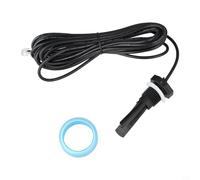 Pumixiy Reed - Sensor de agua para piscina, conjunto de interruptor de nivel de agua compatible con celda de sal, detector de flujo de equipo de piscina, plástico negro