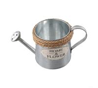 Pumixiy Regadera de metal vintage decorativa de hierro para plantas de jardín, mini cubo de aspersor, decoración rústica para el hogar con diseño antiguo (pósteres)