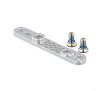 Pumixiy Road For Bike - Adaptador de pinza de freno de disco delantero - Diseño de montaje plano soporta rotores de 140 mm y 160 mm - Compatible con Campagnolo (plata)