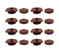 Pumixiy Ruedas de puerta corredera para armario, 4/8 pares de guías de puerta corrediza de nailon, kit de repuesto de funcionamiento suave y silencioso (8 piezas)